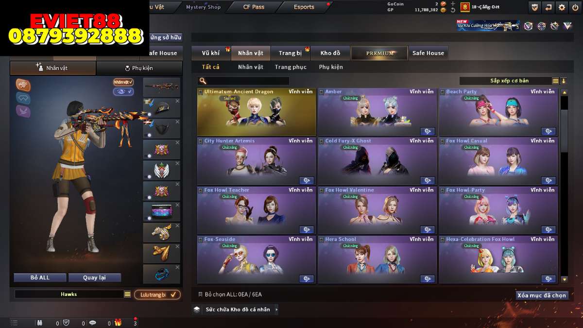 shop acc cf uy tin gia re